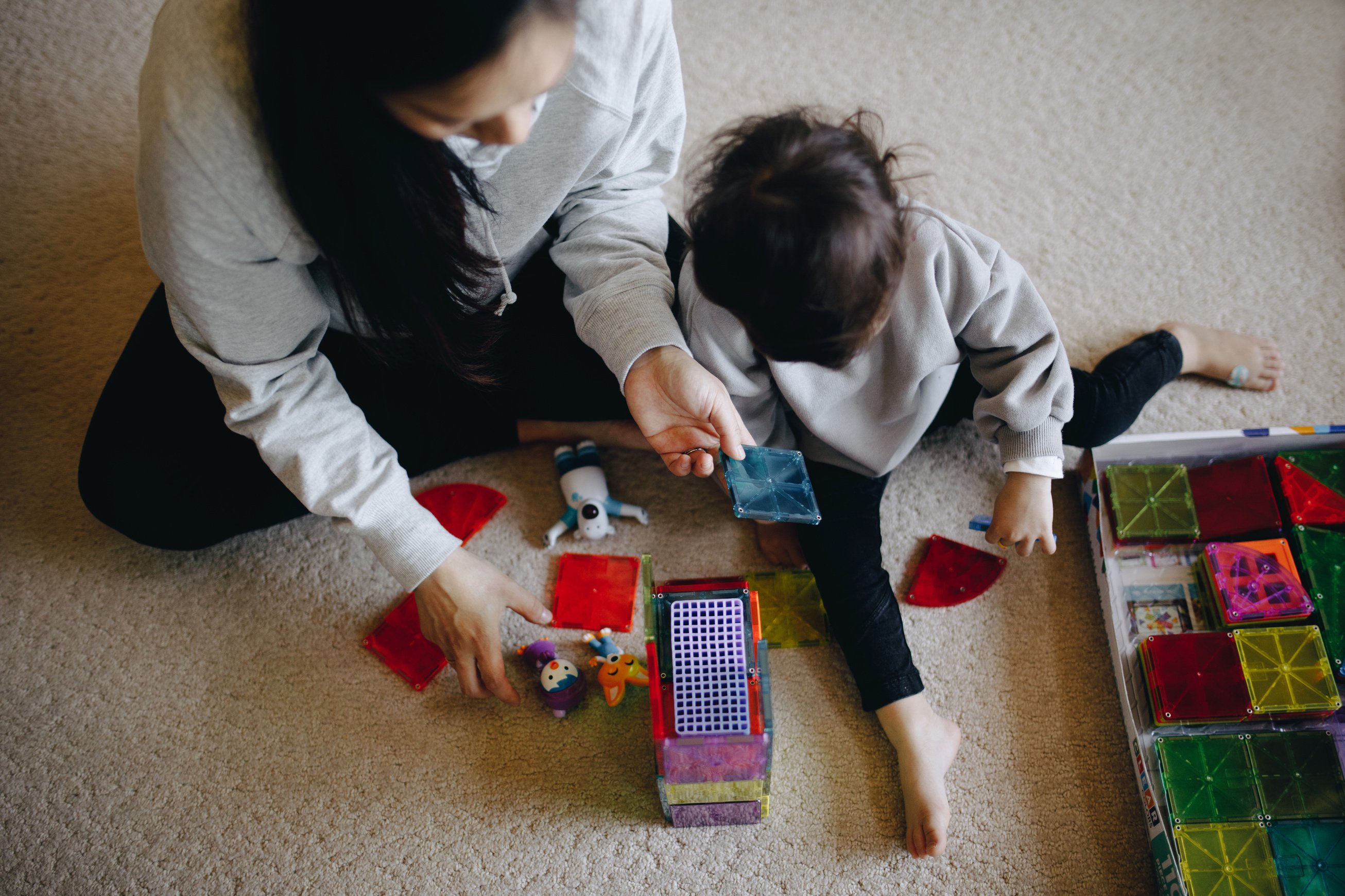 Mother And Child Playing Together